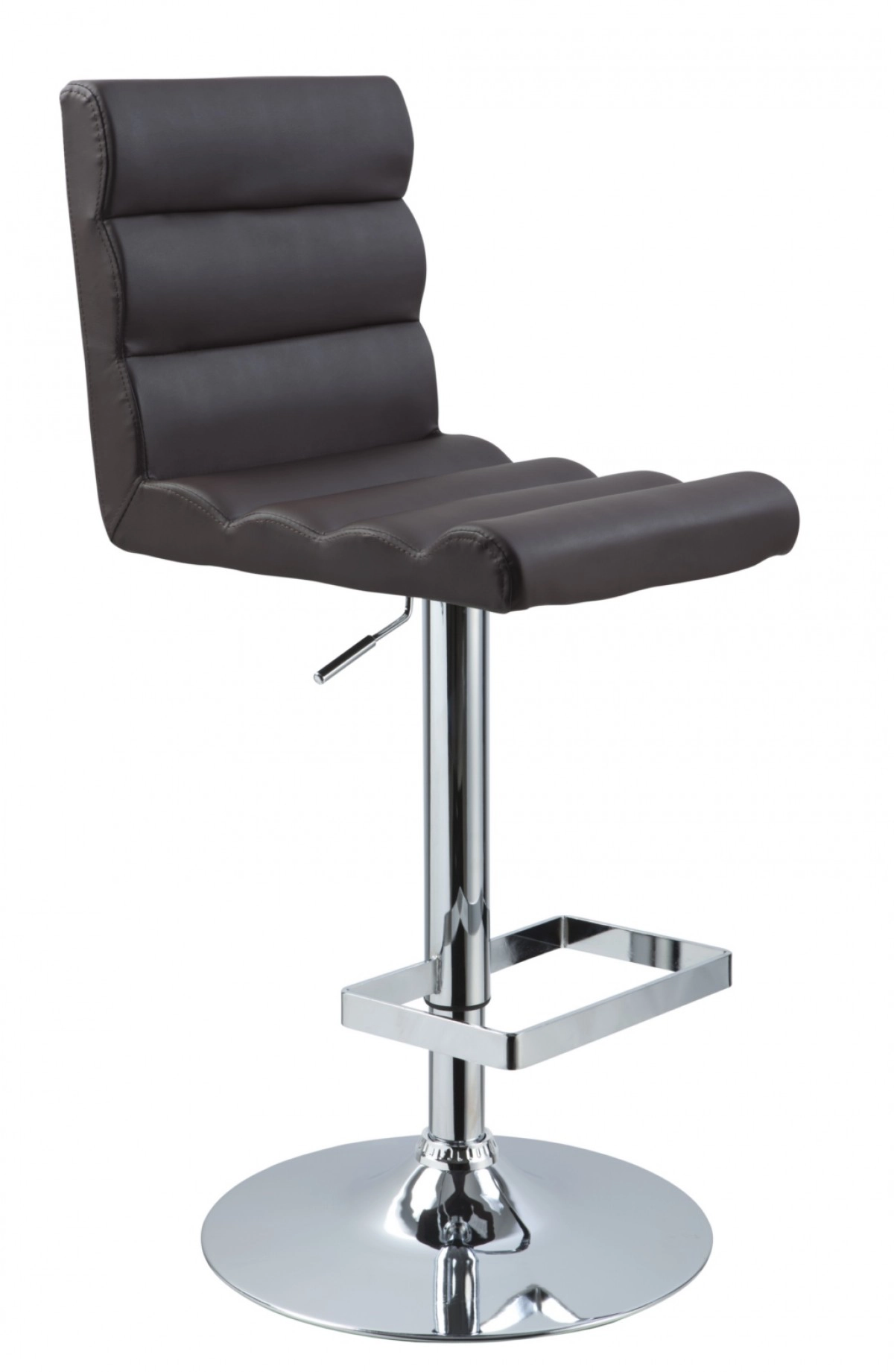 T1066 - Eco-leather Contemporary Brown Barstool