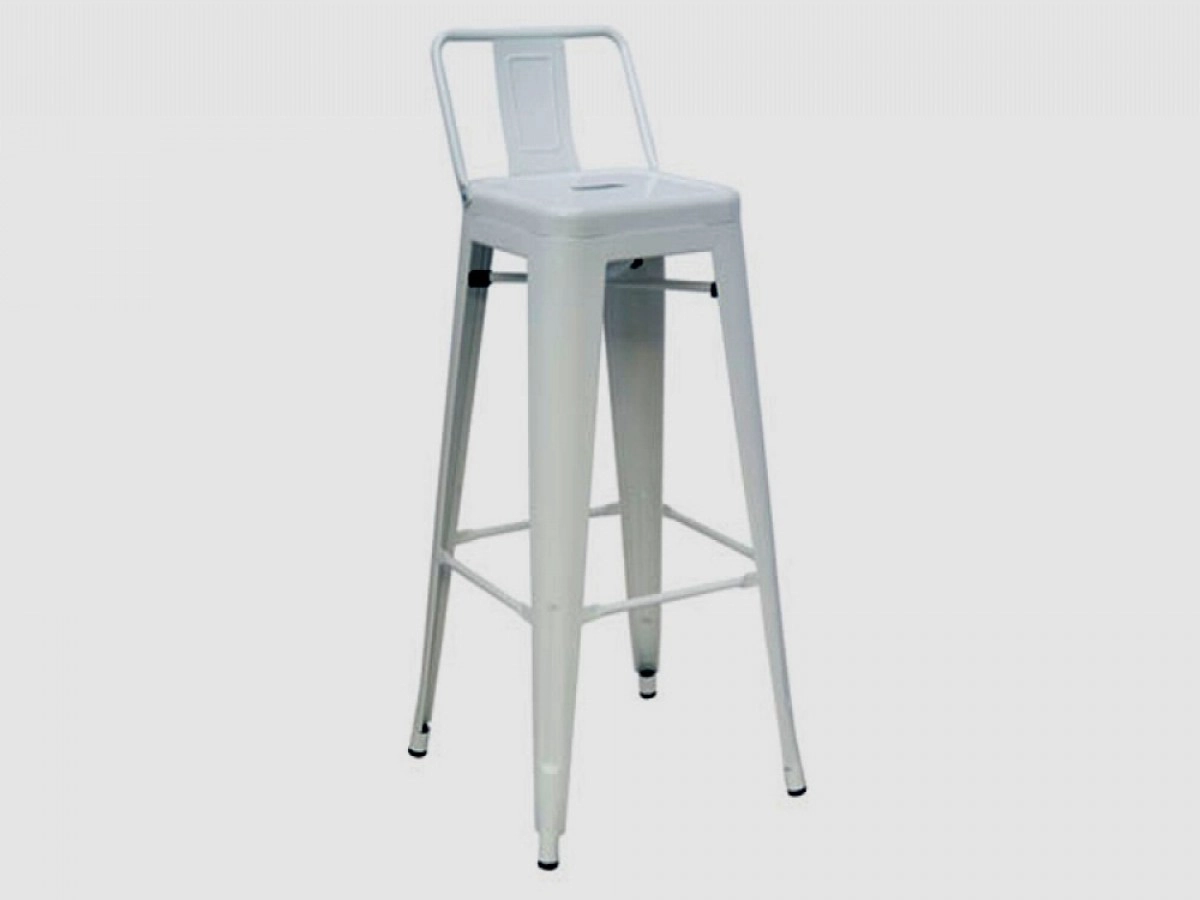 Dink - Modern White Metal Counter Stool (set Of 2)