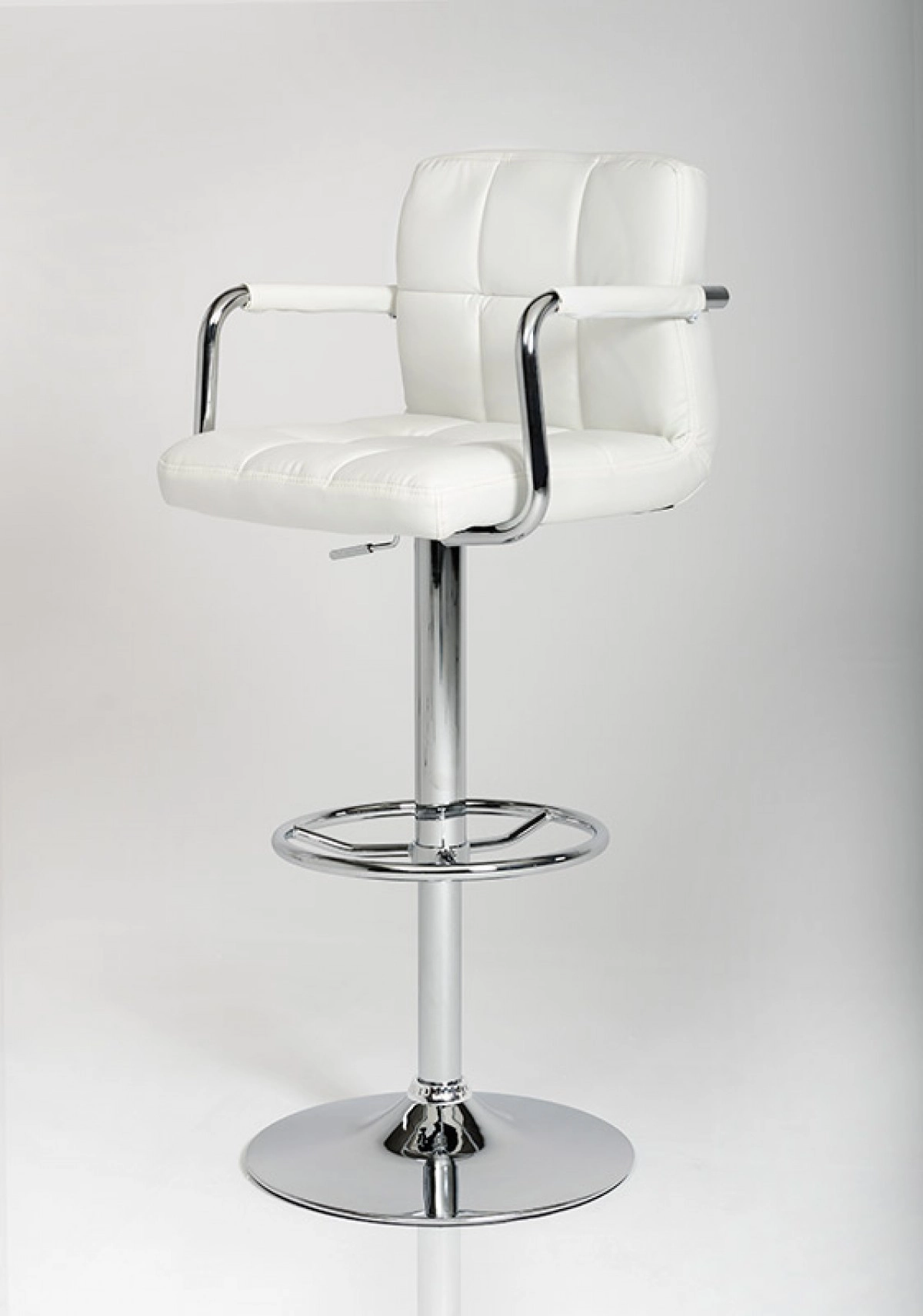 Lana White Eco-leather Contemporary Barstool