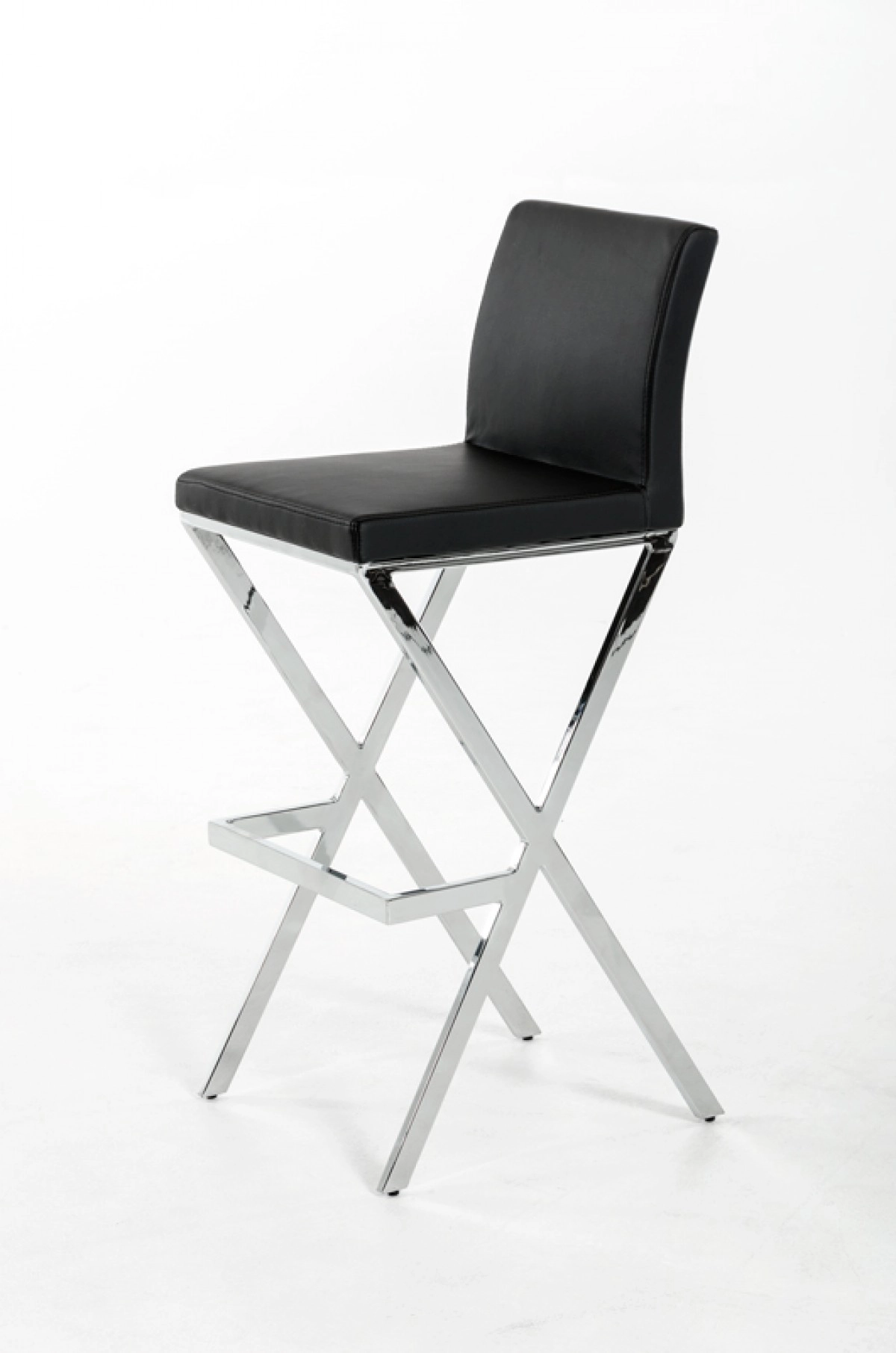 Dean - Modern Black Bar Stool (set Of 2)