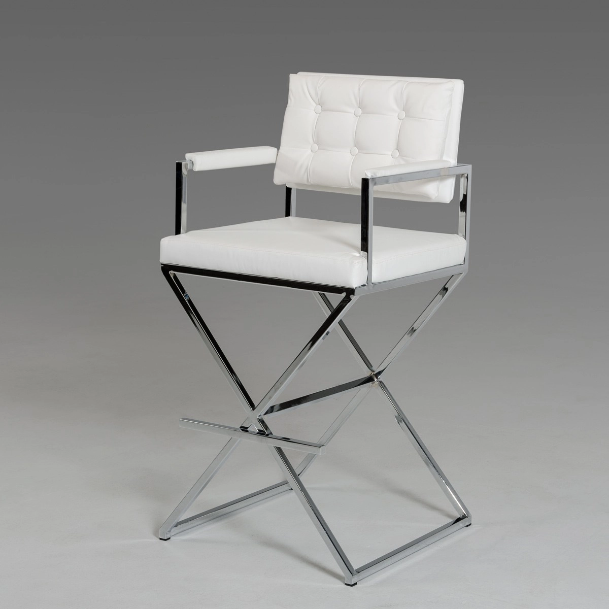 Coppola Modern White Leatherette Bar Stool