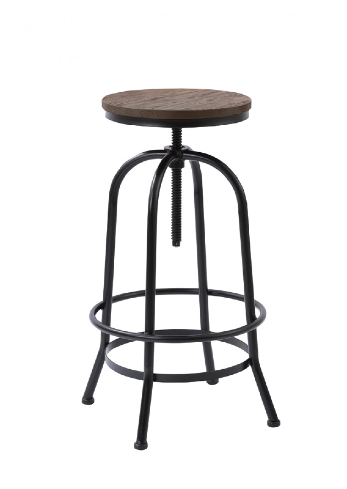 Davis Modern Brown Wood Bar Stool