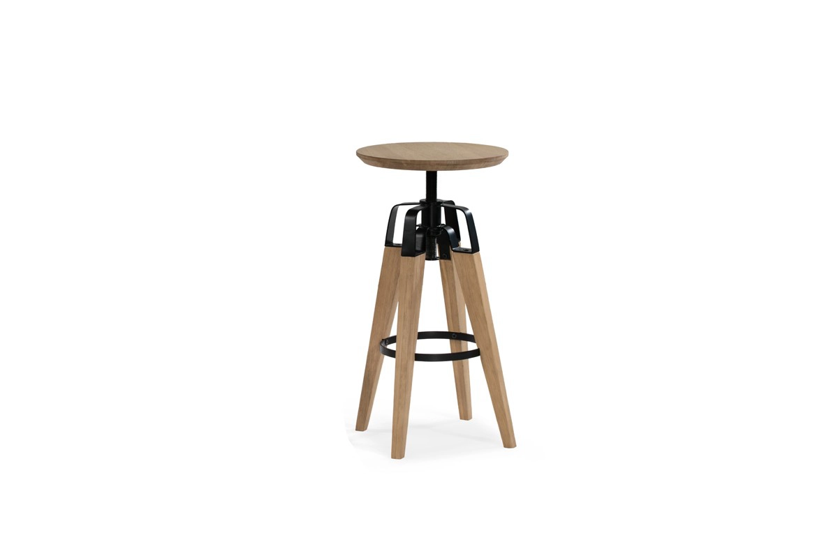 Yates Modern Oak Bar Stool