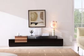 Tv072 Modern Black Walnut Tv Stand