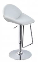 Mel - Contemporary White Eco-leather Bar Stool
