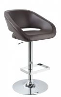 Joel - Contemporary Brown Eco-leather Bar Stool