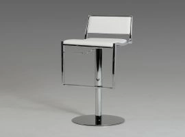 Joanie Modern White Bar Stool