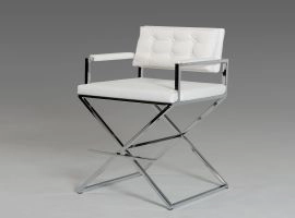Coppola Modern White Leatherette Bar Stool