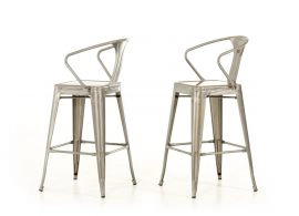 Ned Modern Steel Bar Stool