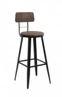 Jennings Modern Brown Wood Bar Stool