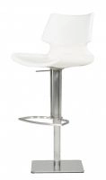 Henslow Modern White Bar Stool