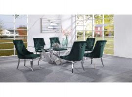 Lucca Glass Top Dining Table