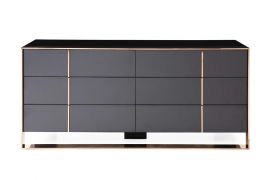 Cartier Modern Black & Rosegold Dresser