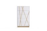 Nixa Modern White & Gold Chest
