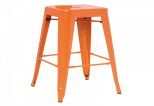 Detroit - Modern Orange Metal Barstool (set Of 4)