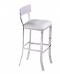 Tower Modern White Leatherette Bar Stool