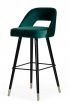 Kelsey - Modern Green Velvet Bar Stool