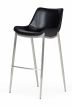 Hooper - Modern Black Eco-leather Bar Stool (set Of 2)