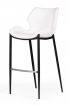 Ithaca - Modern White Leatherette Bar Stool (set Of 2)